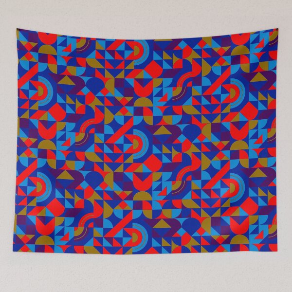 Item preview, geometric colorful patterns conceptual Art - Abstract Neo Geo graphic design designed and sold by Design Repo.
