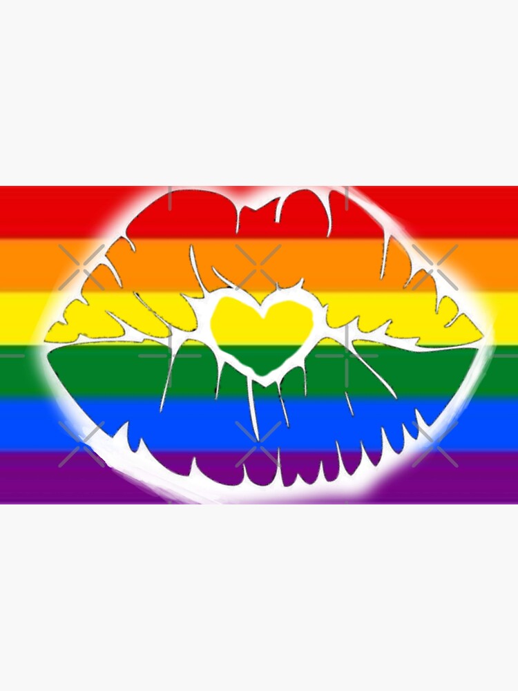 Pride Lips Sticker For Sale By Kodi97 Redbubble