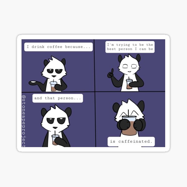 caffeinated Sticker