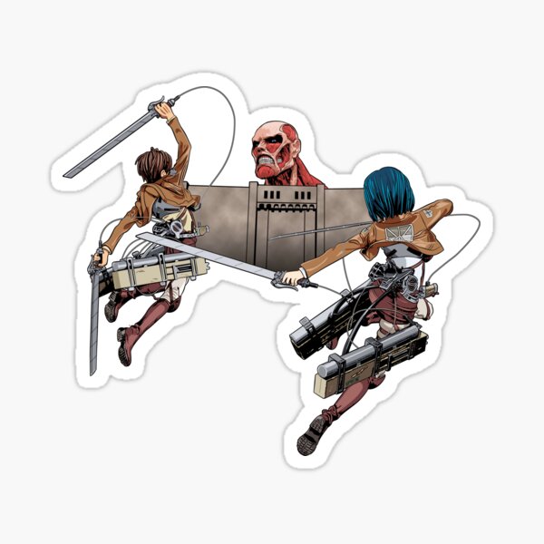 Shingeki No Kyojin Stickers for Sale