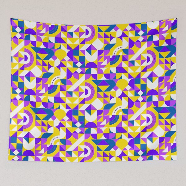 Item preview, geometric colorful patterns conceptual Art - Abstract Neo Geo graphic design designed and sold by Design Repo.