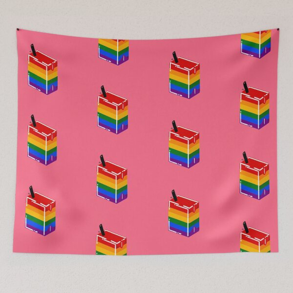 Item preview, Pride Rainbow Juicebox Sticker designed and sold by Luckytesseract.