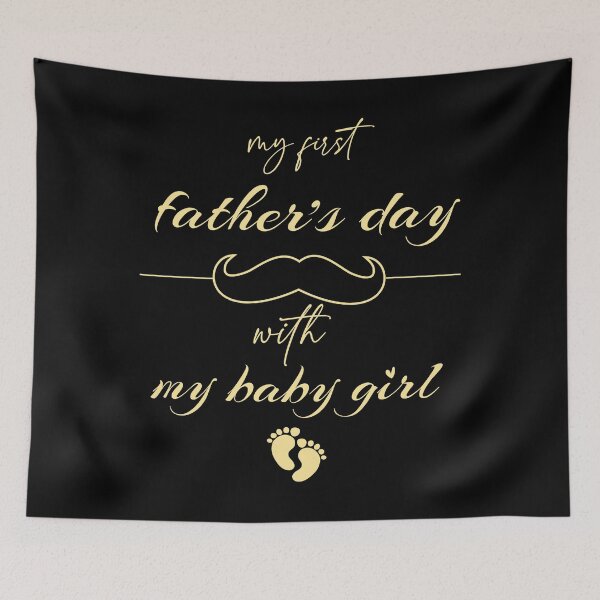 Item preview, my first father's day with my baby girl, , father's day gift, baby girl gift  designed and sold by adnane4off.