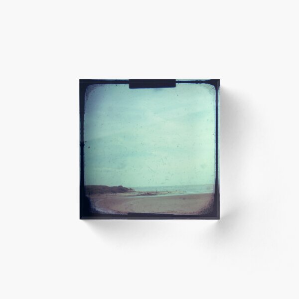 Deserted beach Acrylic Block