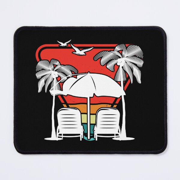 Item preview, Summer Plam Beach Colada Tree Sunset Retro Vintage Art Design Happy Apparel Essential Inspiration Joy Mood Funny designed and sold by DesignByHeartUK.