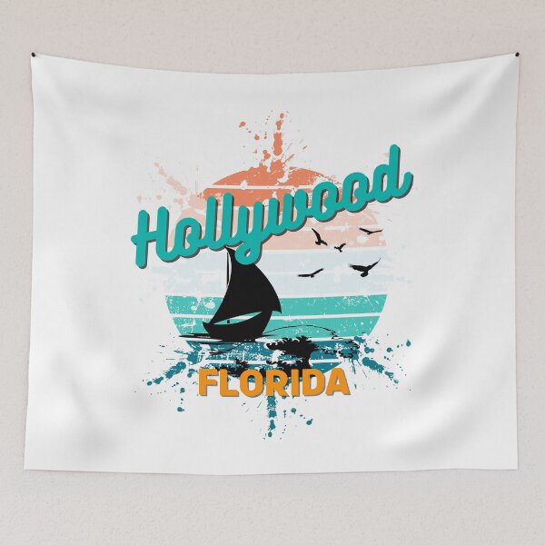 Item preview, Hollywood Florida Retro Exploding Sunset designed and sold by adriana-holmes.