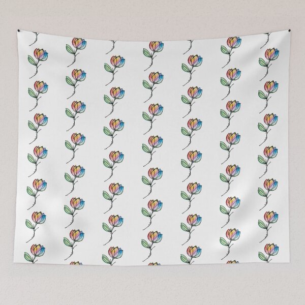 Item preview, flor arcoiris designed and sold by Purpledemon16.