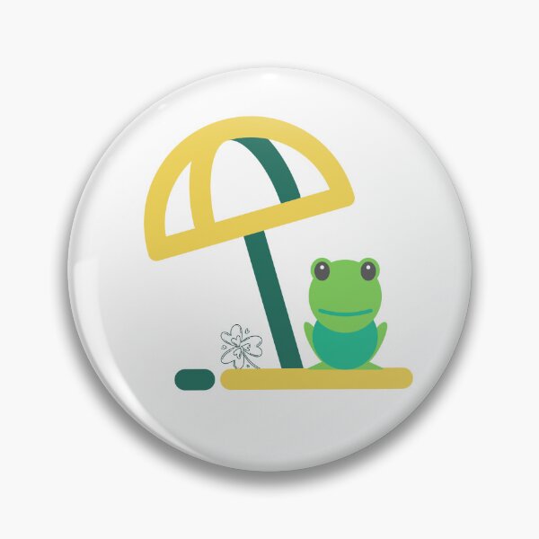 Item preview, Sea, Ocean, Beach, Shore, Summer, Vacation, Nature, A frog under an umbrella designed and sold by imhae.