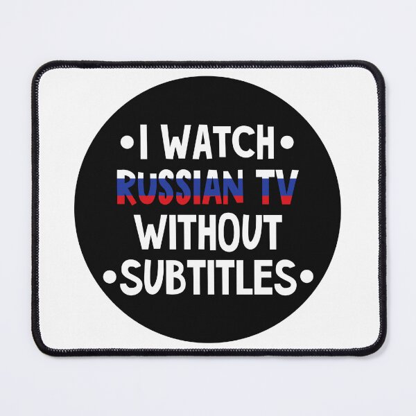 Item preview, I watch Russian TV without subtitles designed and sold by AnnaRuz.