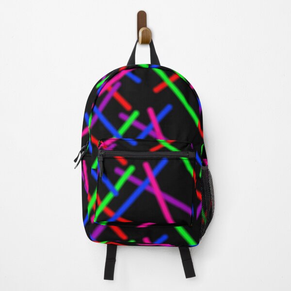 Item preview, 1980s Rainbow Neon Glowing Laser Beams, Single Image Version designed and sold by Nicolette Olivier.