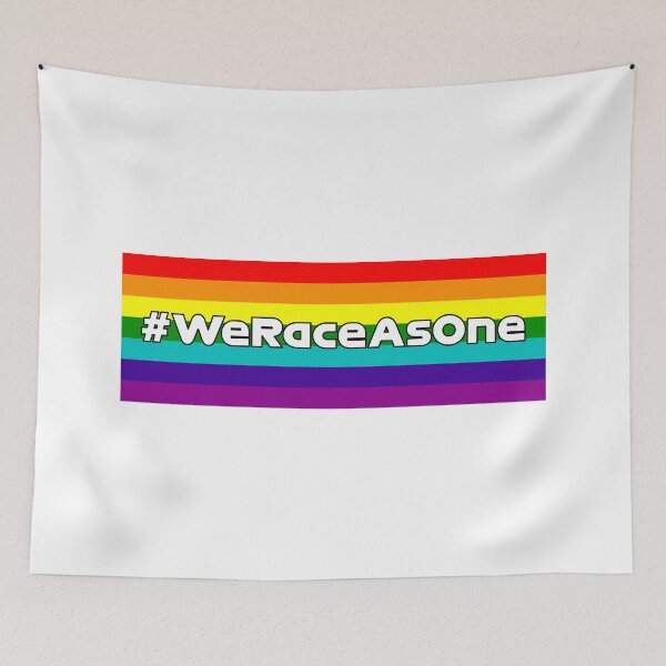 Item preview, #WeRaceAsOne Flag Version - LGBT Pride Colors designed and sold by FilipeFerreira.