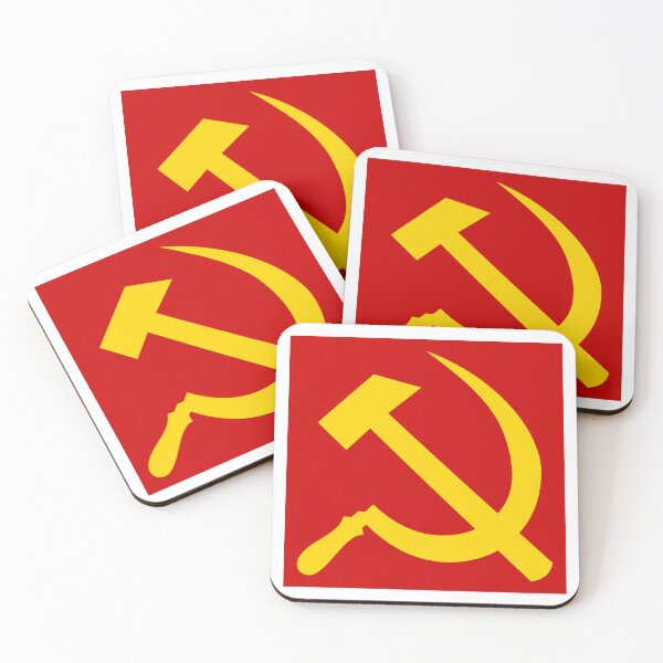 Item preview, Hammer and sickle on red background. designed and sold by guijomatos.