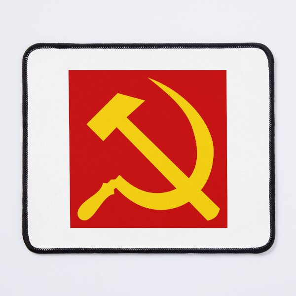 Item preview, Hammer and sickle on red background. designed and sold by guijomatos.