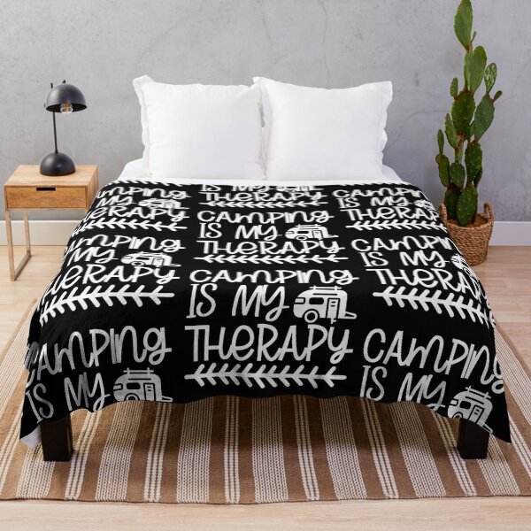 Item preview, Camping is my Therapy I love Camping Hiking Camping Tree Mountains Tent Art Design Happy Apparel Essential Inspiration Joy Mood Funny designed and sold by DesignByHeartUK.