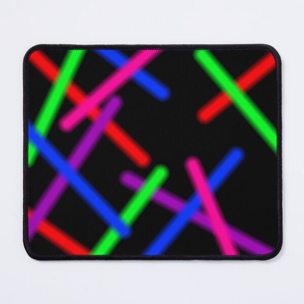 Item preview, 1980s Rainbow Neon Glowing Laser Beams, Single Image Version designed and sold by Nicolette Olivier.