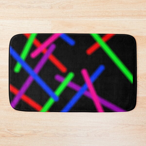 Item preview, 1980s Rainbow Neon Glowing Laser Beams, Single Image Version designed and sold by Nicolette Olivier.