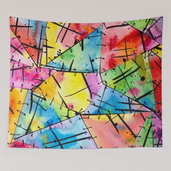 Item preview, Abstract geometric triangles pattern designed and sold by cutecrazytshirt.