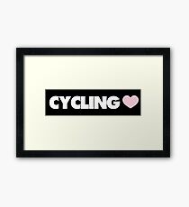 Cycling Framed Print