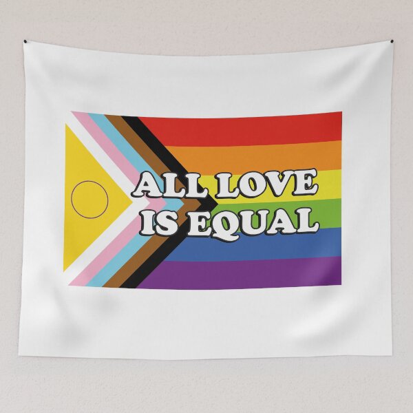 Item preview, Inclusive Pride Progress Flag ALL LOVE IS EQUAL designed and sold by Inspirationmotivation.