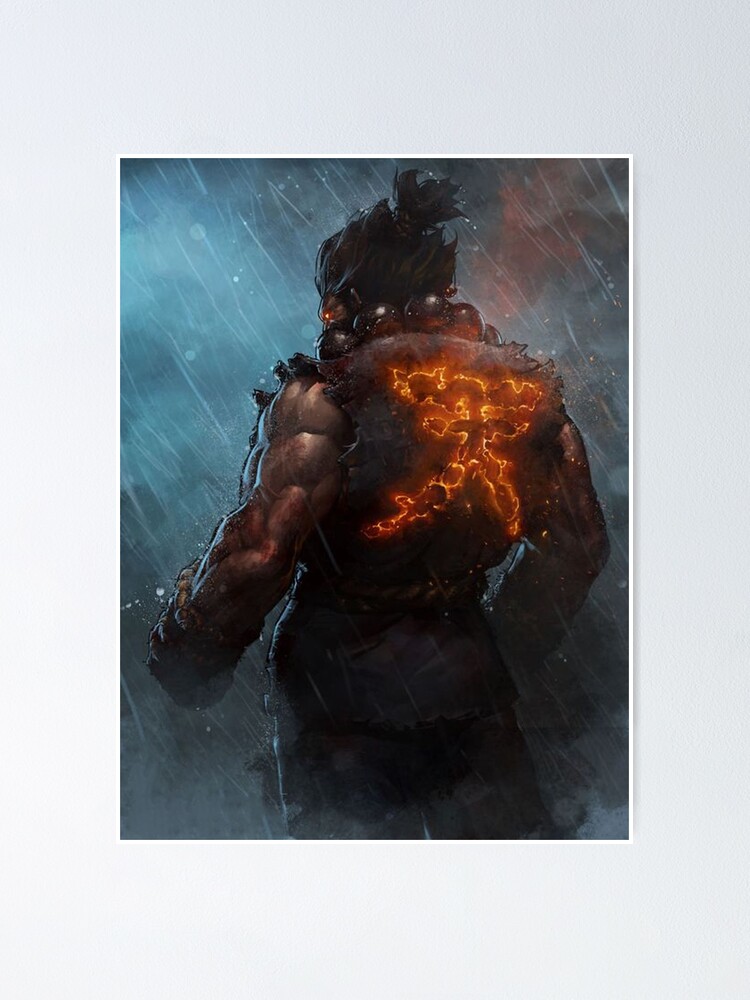 Alternative Ansicht von Akuma Straßen-Kämpfer-Plakat-Kandschi Poster