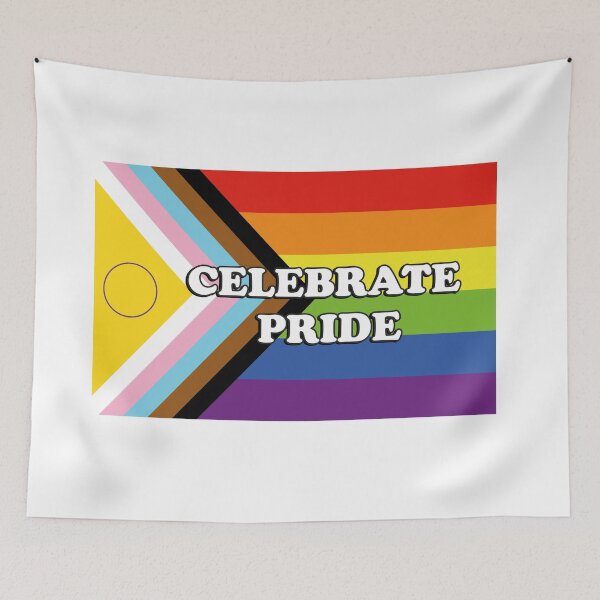 Item preview, Inclusive Pride Progress Flag CELEBRATE PRIDE designed and sold by Inspirationmotivation.