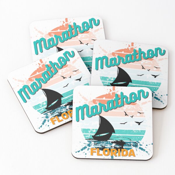 Item preview, Marathon Florida Retro Vintage Exploding Sunset designed and sold by adriana-holmes.