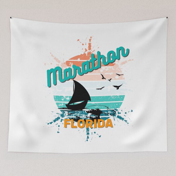 Item preview, Marathon Florida Retro Vintage Exploding Sunset designed and sold by adriana-holmes.