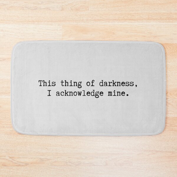 Item preview, This thing of darkness, I acknowledge mine. - William Shakespeare, The Tempest Prospero Quote designed and sold by violet-hope.