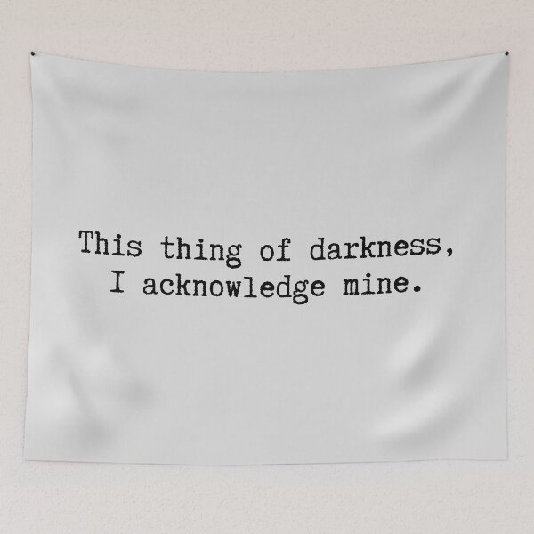 Item preview, This thing of darkness, I acknowledge mine. - William Shakespeare, The Tempest Prospero Quote designed and sold by violet-hope.