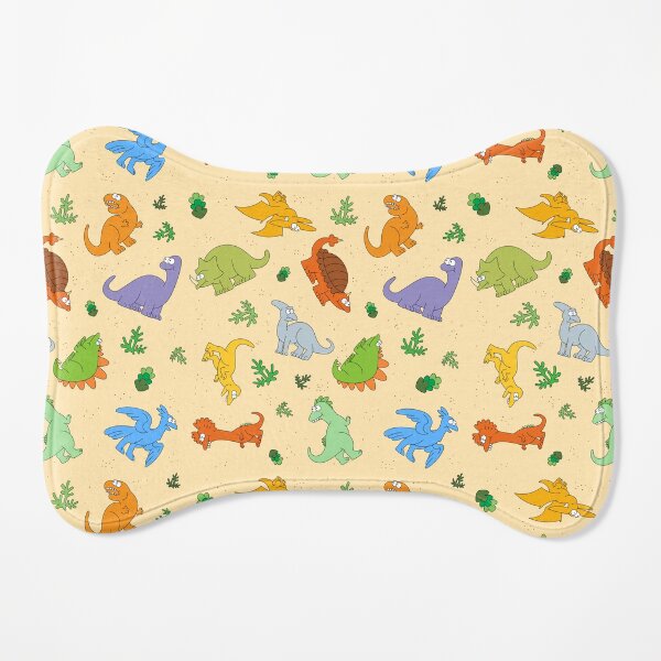 Goofy Dinosaurs Dog Mat