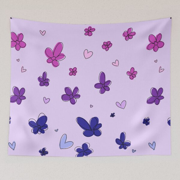 Item preview, Heartstopper flowers and hearts mix (bi flag colors) designed and sold by Sophprano.
