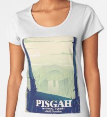 North Carolina Pisgah national park travel poster Women's Premium T-Shirt