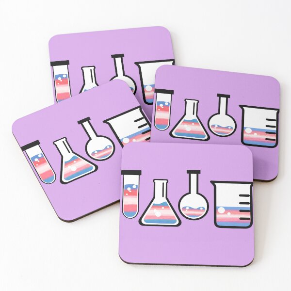 Item preview, Trans Flag Lab Glassware designed and sold by studiousmage.