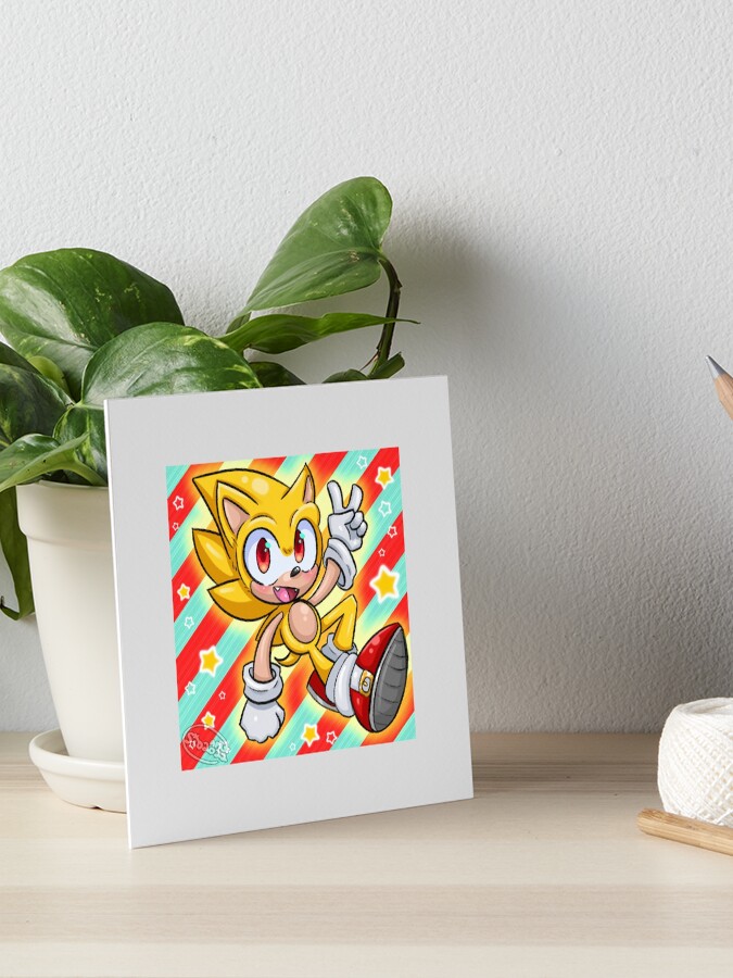 Super Sonic from the Sonic The Hedgehog 2 Movie Digital Print Sticker for  Sale by AniMagnusYT