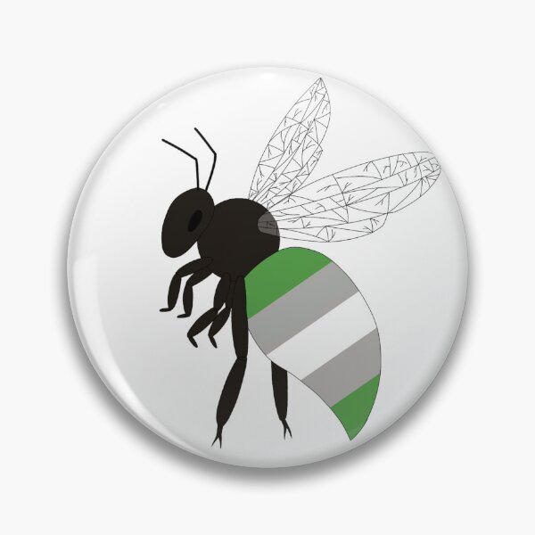 Item preview, pride bee Gray Aromantic flag designed and sold by Springtrap164.