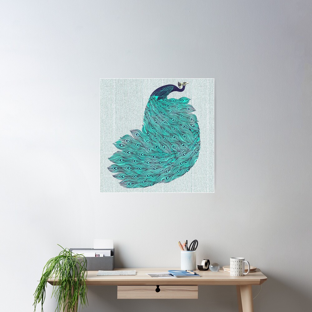 A very, very peacock Poster