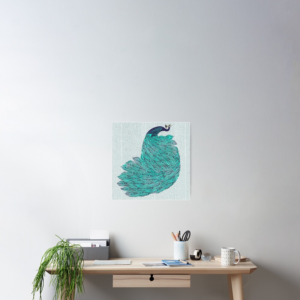 A very, very peacock Poster