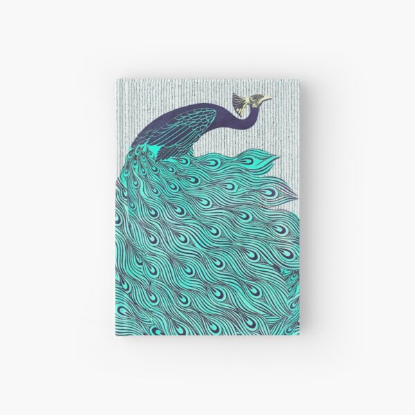 A very, very peacock Hardcover Journal