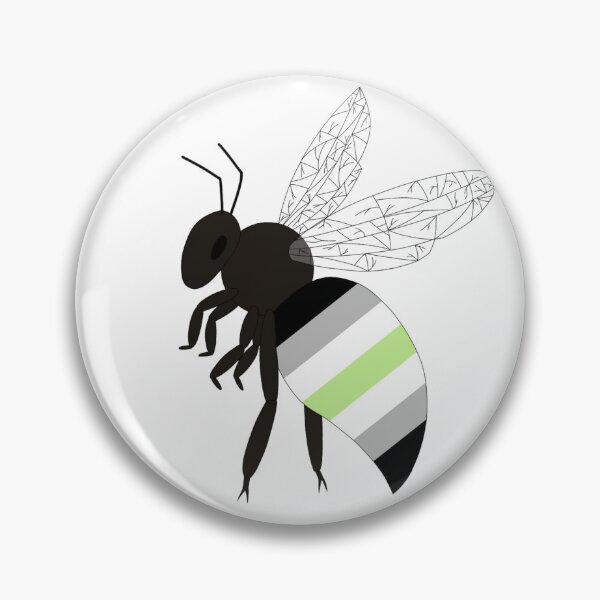 Artikelvorschau, pride bee Agender flag entworfen und verkauft von Springtrap164.