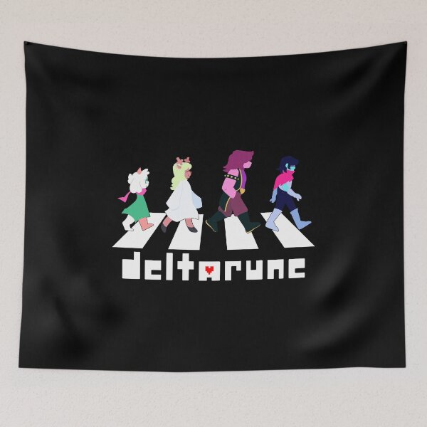 Artikelvorschau, Deltarune Ralsei, Noelle, Susie, and Kris Abbey Road entworfen und verkauft von gummystingray.