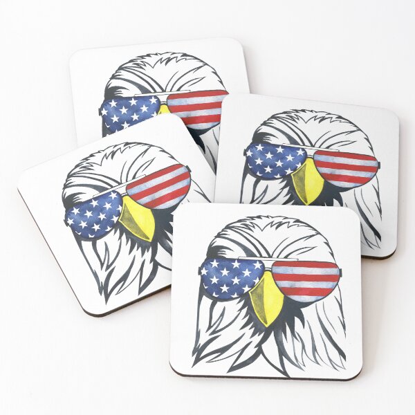 Item preview, American Bald Eagle With USA Glasses designed and sold by kidzkool.