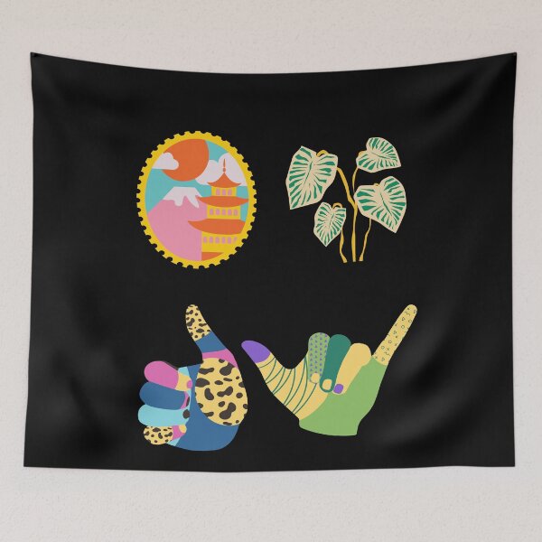 Item preview, Hawaii good vibe themed sticker pack designed and sold by Sam Artist.