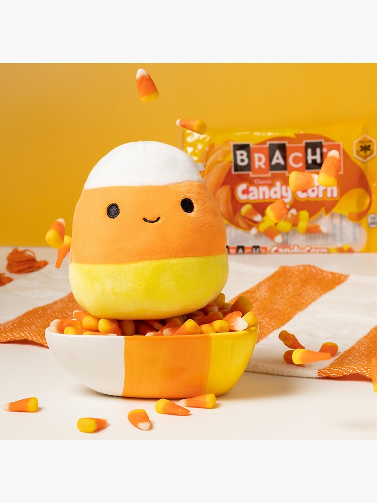"Squishmallow Cannon the Candy Corn Photo" Sticker for Sale by