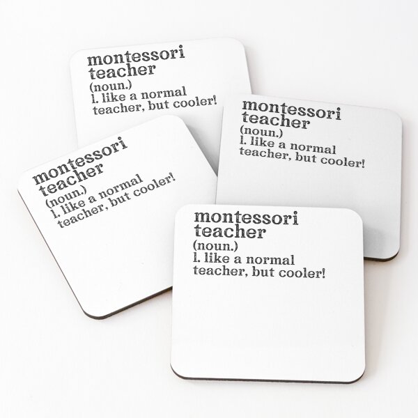 Aperçu de l'œuvre Professeur Montessori : comme un professeur normal mais plus cool ! créée et vendue par TeesYouWant.