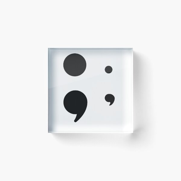 Item preview, Black semi colon small and big designed and sold by Sam Artist.
