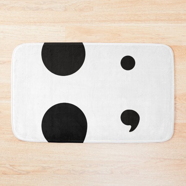 Item preview, Black semi colon small and big designed and sold by Sam Artist.