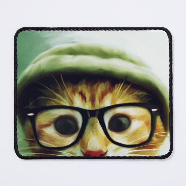 Item preview, Vintage Cat Wearing Glasses designed and sold by MyArt23.