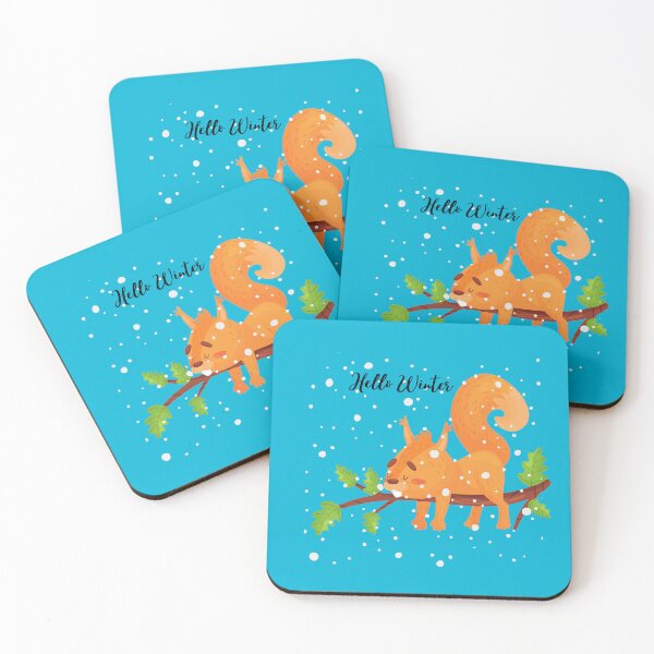 Item preview, Cute Winter Squirrel with Snow designed and sold by DonneeCreations.