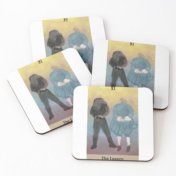 Item preview, Our Flag Means Death Tarot - The Lovers designed and sold by SuperbScribbles.