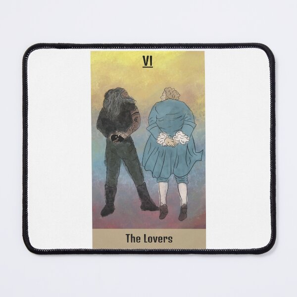 Item preview, Our Flag Means Death Tarot - The Lovers designed and sold by SuperbScribbles.
